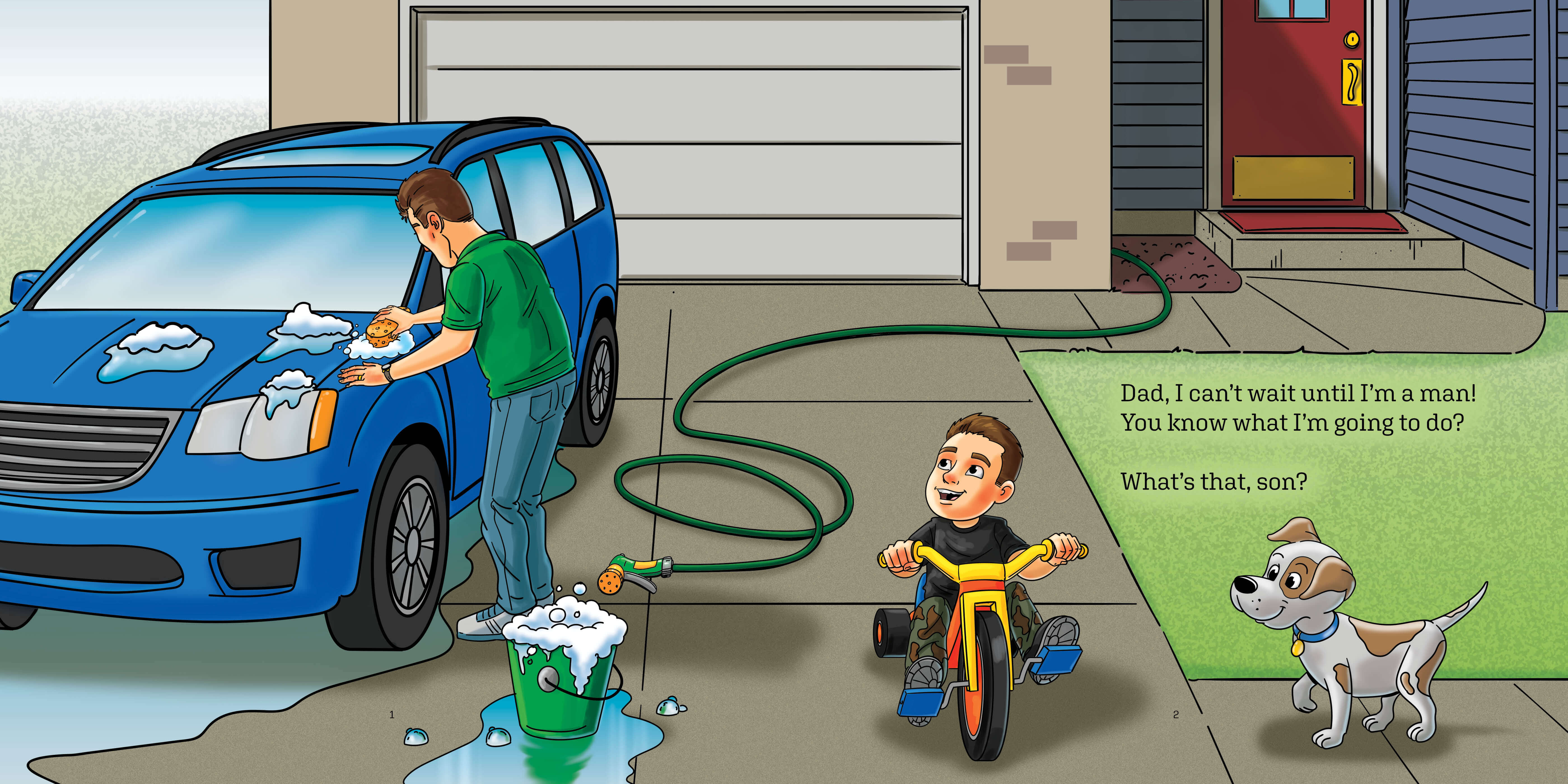 When I'm a Man children's book Page 3
