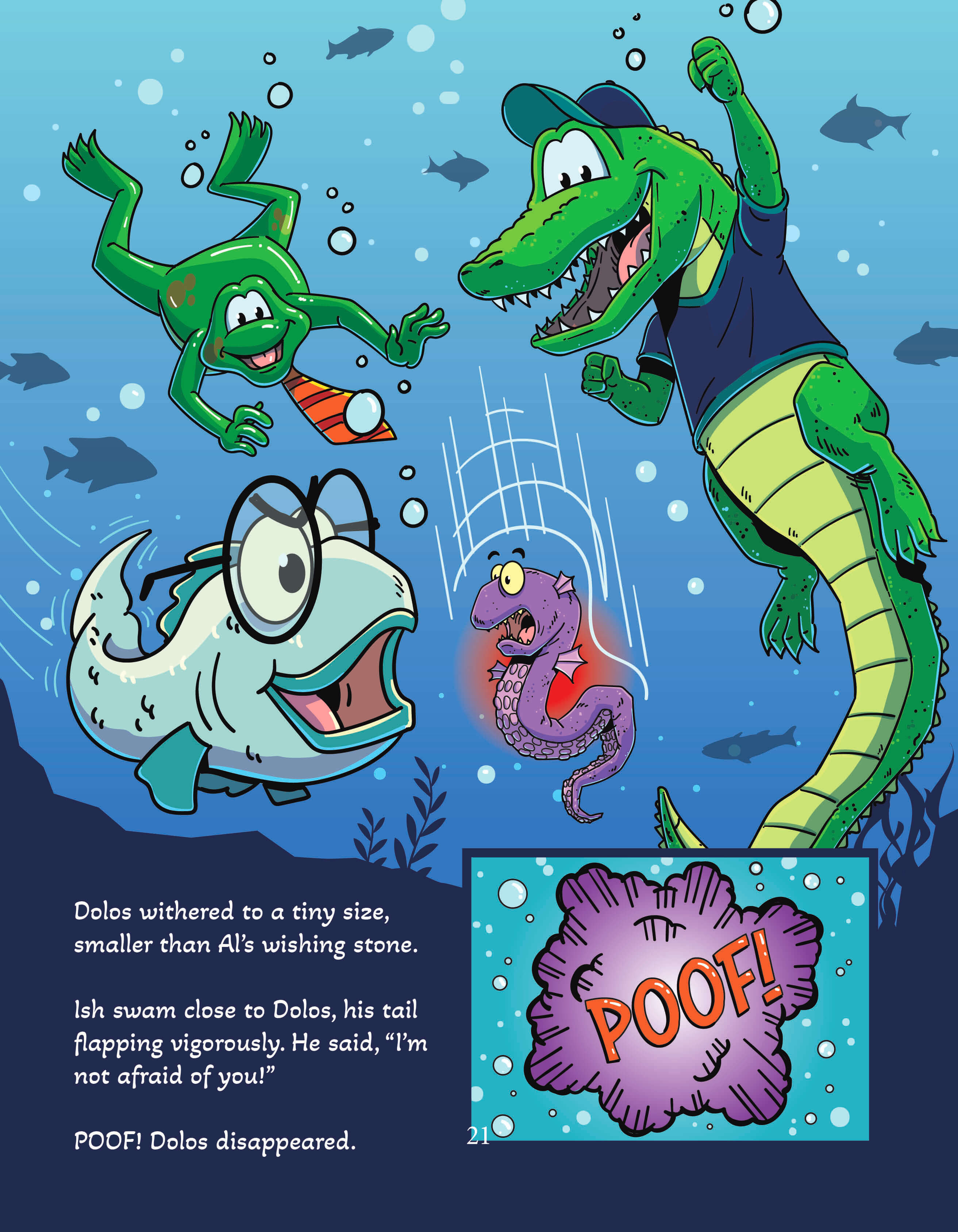 Albert Gator children's book Page 22