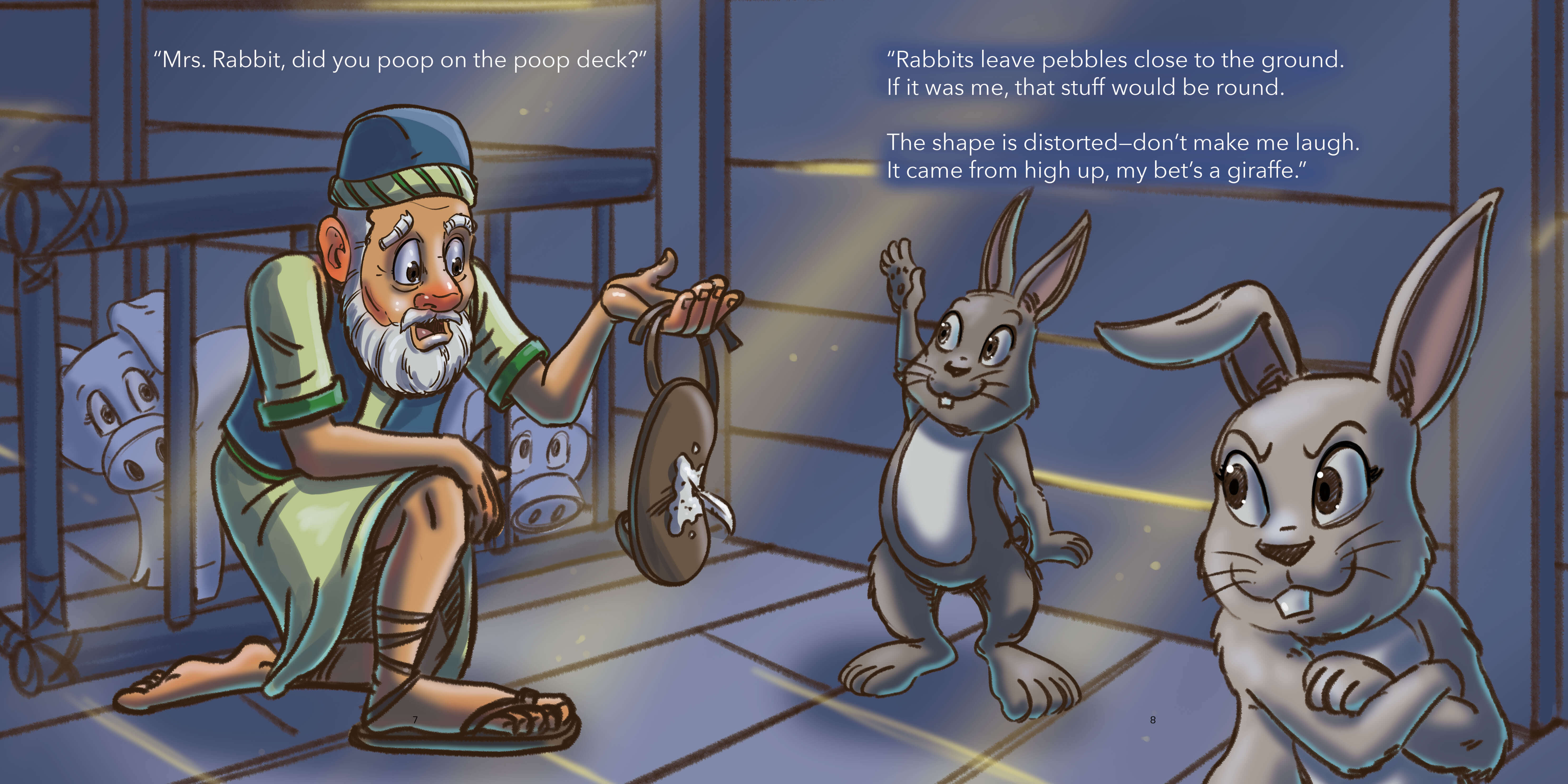 Who Pooped on the Poopdeck children's book Page 6